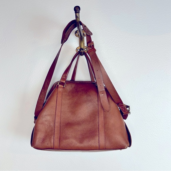 Madewell Cognac Leather Crossbody Shoulder Purse - Picture 13 of 17